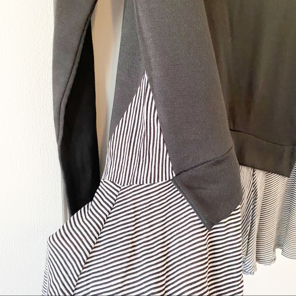 NWOT HAILEY & CO black and white striped blouse - Picture 7 of 8